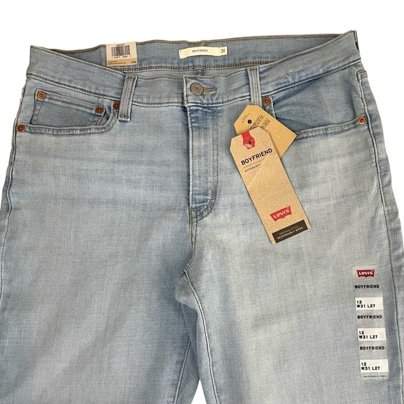 NWT Levi’s Boyfriend Hypersoft Mid Rise Jeans Sz 31 - Picture 9 of 15
